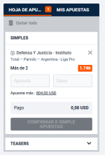 Captura de cuota