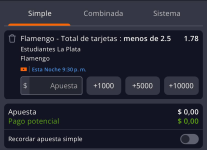 Captura de cuota