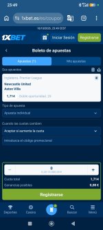 Captura de cuota