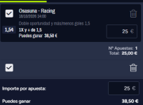 Captura de cuota