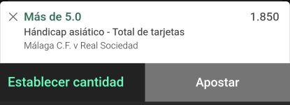 Captura de cuota
