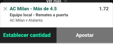 Captura de cuota