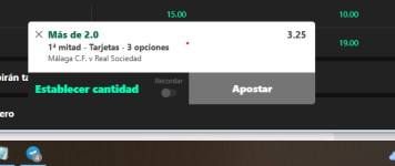 Captura de cuota