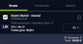 Captura de cuota