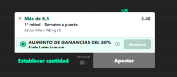 Captura de cuota