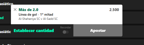 Captura de cuota