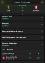 Captura de cuota