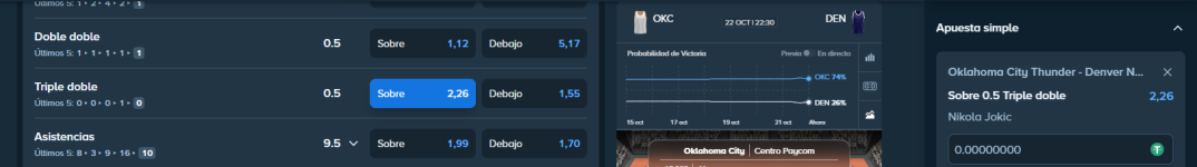 Captura de cuota