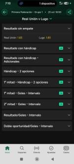 Captura de cuota