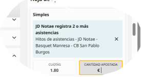 Captura de cuota