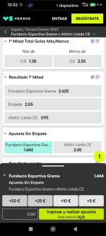 Captura de cuota