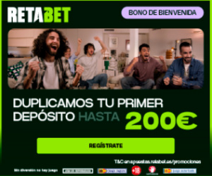 Retabet · Bono de bienvenida en apuestas deportivas